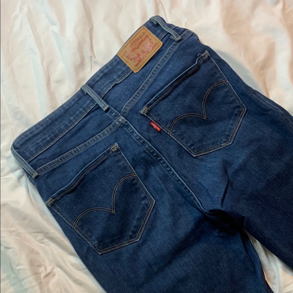 Women’s Levi's Blue Straight Denim Jeans Timeless Design